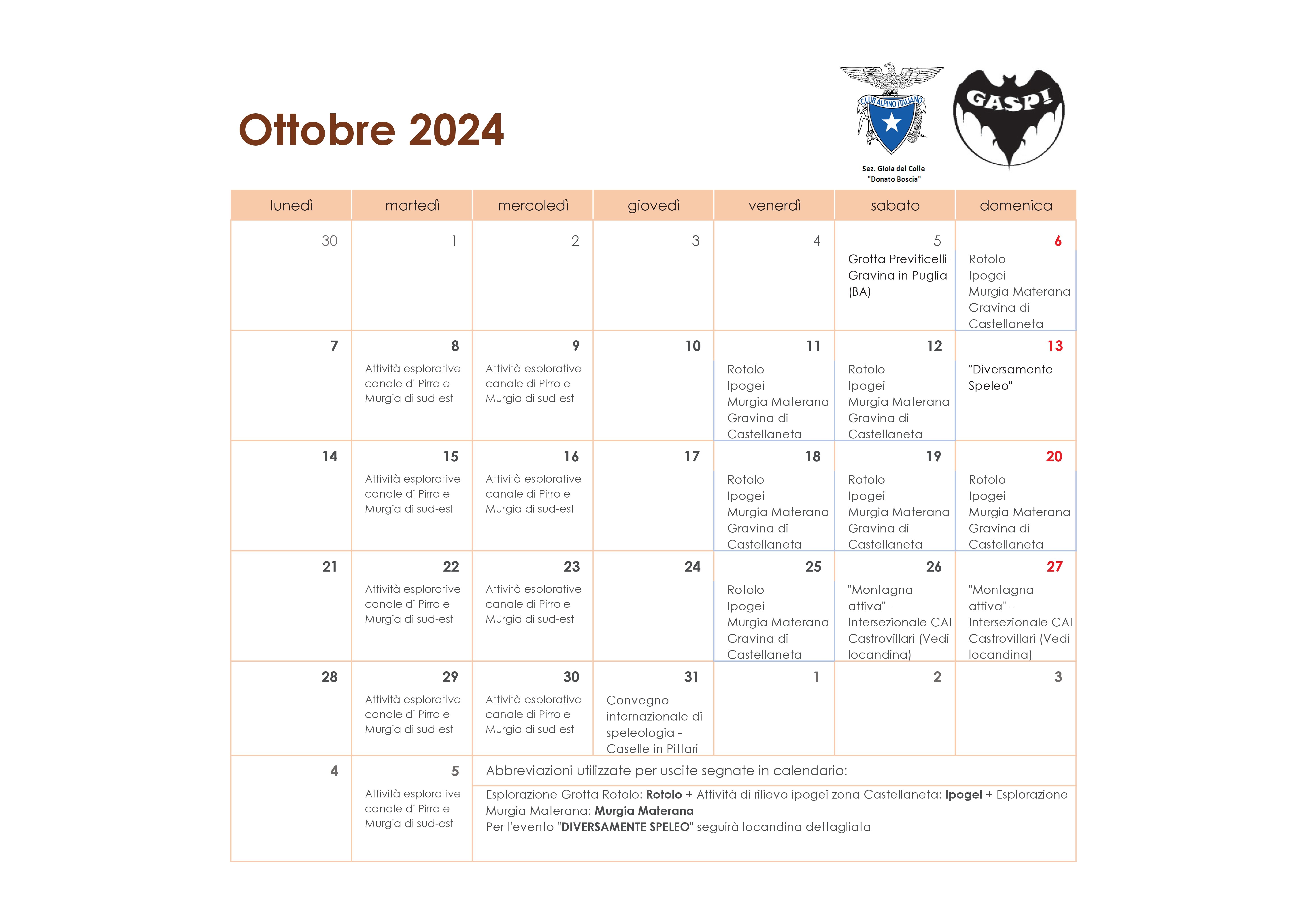 Calendario GASP! 202410